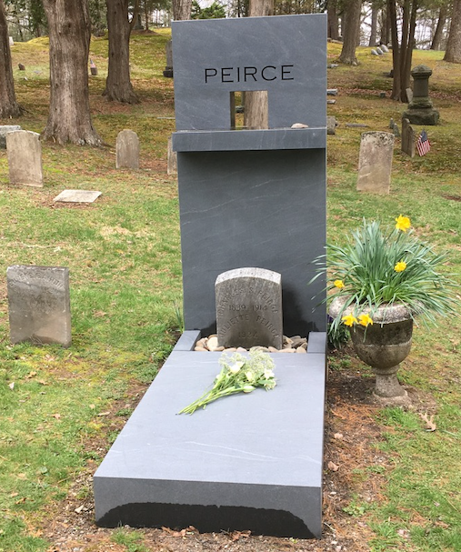 Peirce’s new grave